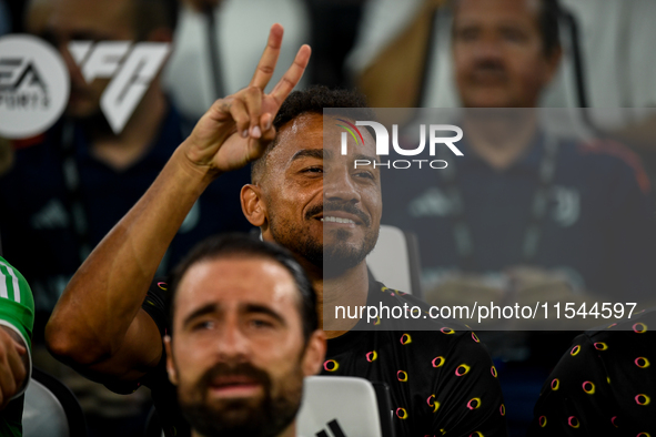 Danilo of Juventus during the Serie A match between Juventus FC and AS Roma at Allianz Stadium in Turin, Italy, on September 1, 2024. 