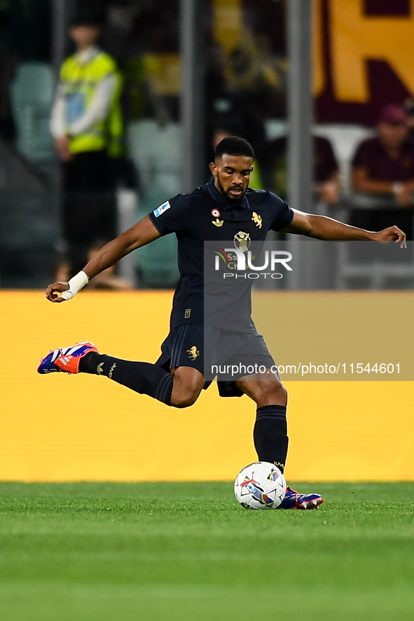 Bremer of Juventus during the Serie A match between Juventus FC and AS Roma at Allianz Stadium in Turin, Italy, on September 1, 2024. 