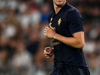 Dusan Vlahovic of Juventus during the Serie A match between Juventus FC and AS Roma at Allianz Stadium in Turin, Italy, on September 1, 2024...