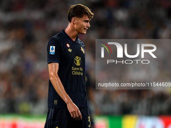 Nicolo Savona of Juventus during the Serie A match between Juventus FC and AS Roma at Allianz Stadium in Turin, Italy, on September 1, 2024....