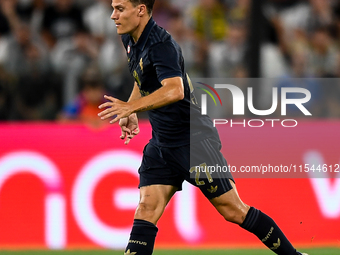 Nicolo Fagioli of Juventus during the Serie A match between Juventus FC and AS Roma at Allianz Stadium in Turin, Italy, on September 1, 2024...