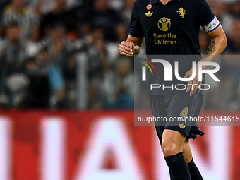 Federico Gatti of Juventus during the Serie A match between Juventus FC and AS Roma at Allianz Stadium in Turin, Italy, on September 1, 2024...