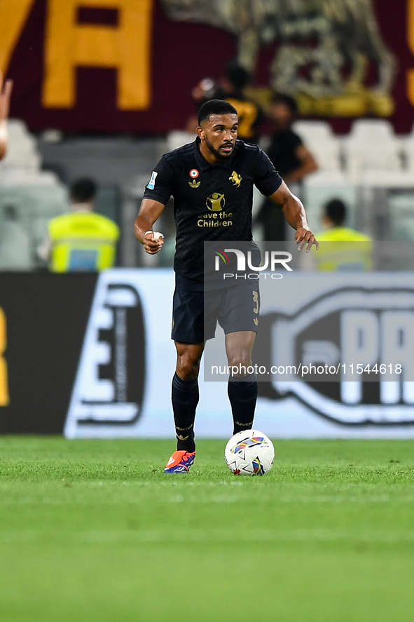 Bremer of Juventus during the Serie A match between Juventus FC and AS Roma at Allianz Stadium in Turin, Italy, on September 1, 2024. 