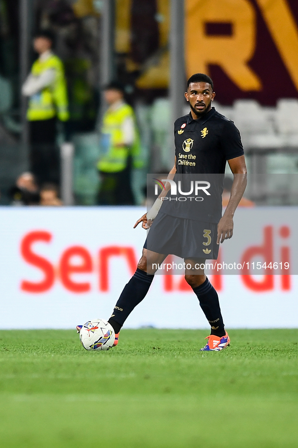 Bremer of Juventus during the Serie A match between Juventus FC and AS Roma at Allianz Stadium in Turin, Italy, on September 1, 2024. 