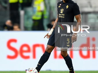 Bremer of Juventus during the Serie A match between Juventus FC and AS Roma at Allianz Stadium in Turin, Italy, on September 1, 2024. (