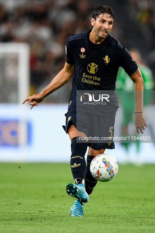 Manuel Locatelli of Juventus during the Serie A match between Juventus FC and AS Roma at Allianz Stadium in Turin, Italy, on September 1, 20...