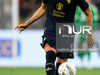 Manuel Locatelli of Juventus during the Serie A match between Juventus FC and AS Roma at Allianz Stadium in Turin, Italy, on September 1, 20...