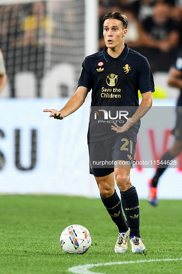 Nicolo Fagioli of Juventus during the Serie A match between Juventus FC and AS Roma at Allianz Stadium in Turin, Italy, on September 1, 2024...