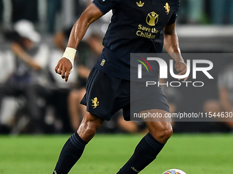 Bremer of Juventus during the Serie A match between Juventus FC and AS Roma at Allianz Stadium in Turin, Italy, on September 1, 2024. (