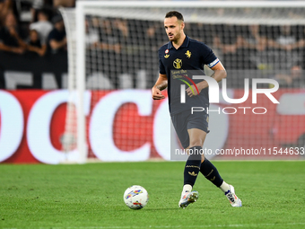 Federico Gatti of Juventus during the Serie A match between Juventus FC and AS Roma at Allianz Stadium in Turin, Italy, on September 1, 2024...