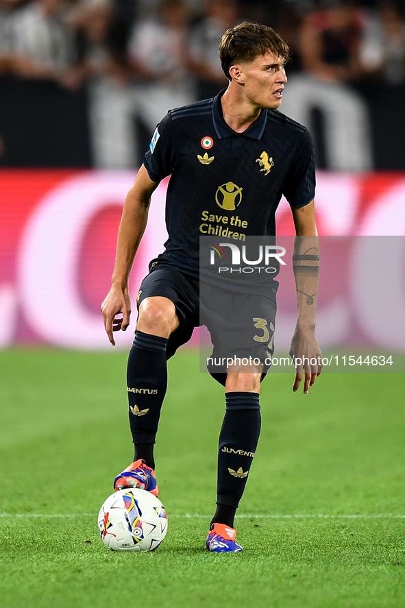 Nicolo Savona of Juventus during the Serie A match between Juventus FC and AS Roma at Allianz Stadium in Turin, Italy, on September 1, 2024....