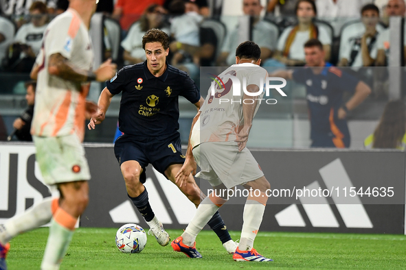 During the Serie A match between Juventus FC and AS Roma at Allianz Stadium in Turin, Italy, on September 1, 2024. 