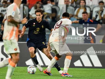 During the Serie A match between Juventus FC and AS Roma at Allianz Stadium in Turin, Italy, on September 1, 2024. (