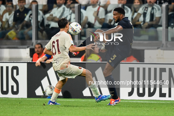 Bremer of Juventus during the Serie A match between Juventus FC and AS Roma at Allianz Stadium in Turin, Italy, on September 1, 2024. 