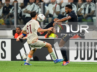 Bremer of Juventus during the Serie A match between Juventus FC and AS Roma at Allianz Stadium in Turin, Italy, on September 1, 2024. (