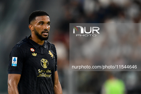 Bremer of Juventus during the Serie A match between Juventus FC and AS Roma at Allianz Stadium in Turin, Italy, on September 1, 2024. 