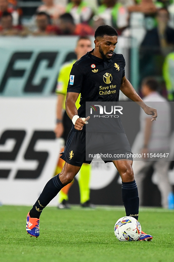 Bremer of Juventus during the Serie A match between Juventus FC and AS Roma at Allianz Stadium in Turin, Italy, on September 1, 2024. 