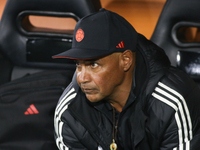 Carlos Paniagua coaches the Colombian national team during the FIFA U-20 Women's World Cup 2024 match between Colombia and Cameroon at the E...