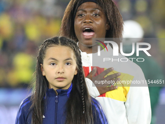 Naomi Eto of Cameroon during the FIFA U-20 Women's World Cup 2024 match between Colombia and Cameroon at the El Campin stadium in Bogota, Co...