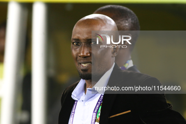 Hassan Balla, Cameroon coach, during the FIFA U-20 Women's World Cup 2024 match between Colombia and Cameroon at the El Campin stadium in Bo...