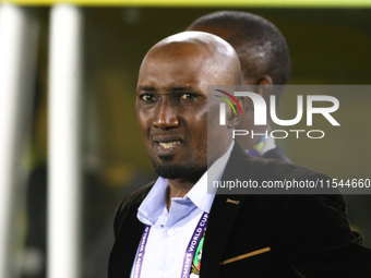 Hassan Balla, Cameroon coach, during the FIFA U-20 Women's World Cup 2024 match between Colombia and Cameroon at the El Campin stadium in Bo...