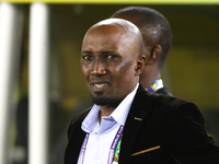 Hassan Balla, Cameroon coach, during the FIFA U-20 Women's World Cup 2024 match between Colombia and Cameroon at the El Campin stadium in Bo...