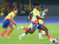 Linda Caicedo of Colombia controls the ball during the FIFA U-20 Women's World Cup 2024 match between Colombia and Cameroon at the El Campin...