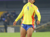 Yessica Munoz of Colombia celebrates scoring during the FIFA U-20 Women's World Cup 2024 match between Colombia and Cameroon at the El Campi...