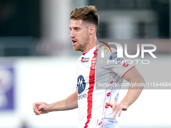 Georgios Kyriakopoulos of AC Monza during the Serie A Enilive match between ACF Fiorentina and AC Monza at Stadio Artemio Franchi on Septemb...