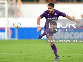 Luca Ranieri of ACF Fiorentina during the Serie A Enilive match between ACF Fiorentina and AC Monza at Stadio Artemio Franchi on September 0...