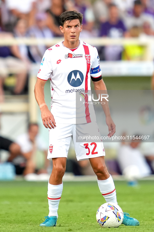 Matteo Pessina of AC Monza during the Serie A Enilive match between ACF Fiorentina and AC Monza at Stadio Artemio Franchi on September 01, 2...