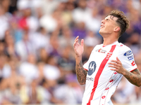 Daniel Maldini of AC Monza reacts during the Serie A Enilive match between ACF Fiorentina and AC Monza at Stadio Artemio Franchi on Septembe...