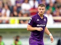 Lucas Beltran of ACF Fiorentina looks on during the Serie A Enilive match between ACF Fiorentina and AC Monza at Stadio Artemio Franchi on S...