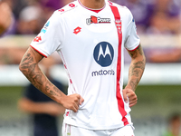 Daniel Maldini of AC Monza looks on during the Serie A Enilive match between ACF Fiorentina and AC Monza at Stadio Artemio Franchi on Septem...