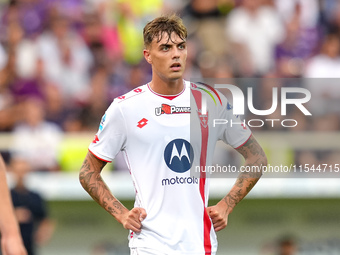 Daniel Maldini of AC Monza looks on during the Serie A Enilive match between ACF Fiorentina and AC Monza at Stadio Artemio Franchi on Septem...