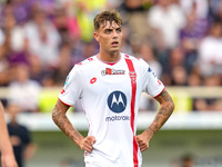 Daniel Maldini of AC Monza looks on during the Serie A Enilive match between ACF Fiorentina and AC Monza at Stadio Artemio Franchi on Septem...