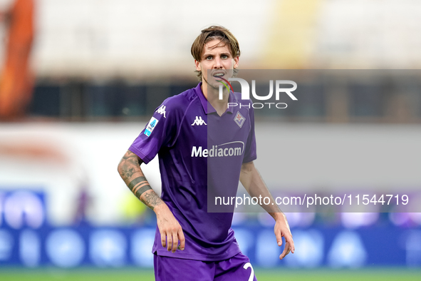 Andrea Colpani of ACF Fiorentina looks on during the Serie A Enilive match between ACF Fiorentina and AC Monza at Stadio Artemio Franchi on...