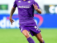 Danilo Cataldi of ACF Fiorentina in action during the Serie A Enilive match between ACF Fiorentina and AC Monza at Stadio Artemio Franchi on...