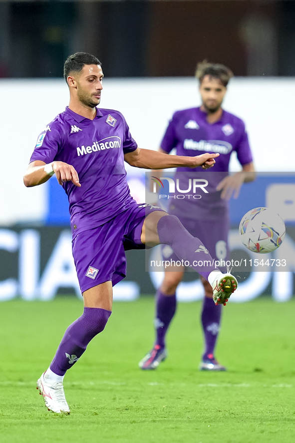 Rolando Mandragora of ACF Fiorentina during the Serie A Enilive match between ACF Fiorentina and AC Monza at Stadio Artemio Franchi on Septe...