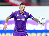 Cristiano Biraghi of ACF Fiorentina during the Serie A Enilive match between ACF Fiorentina and AC Monza at Stadio Artemio Franchi on Septem...