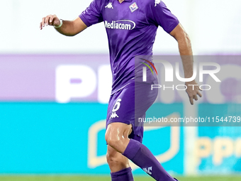 Luca Ranieri of ACF Fiorentina during the Serie A Enilive match between ACF Fiorentina and AC Monza at Stadio Artemio Franchi on September 0...