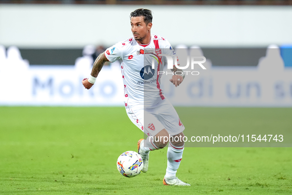 Armando Izzo of AC Monza in action during the Serie A Enilive match between ACF Fiorentina and AC Monza at Stadio Artemio Franchi on Septemb...