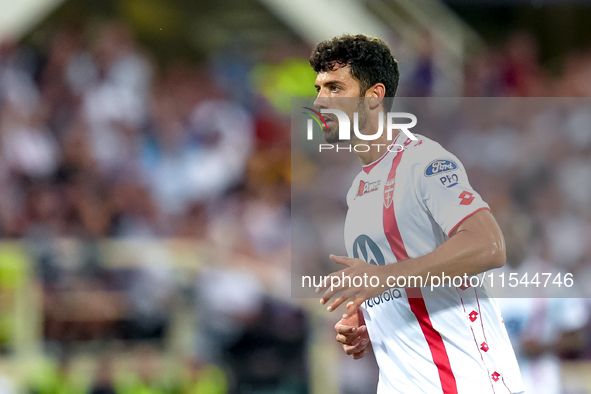 Pablo Mari' of AC Monza looks on during the Serie A Enilive match between ACF Fiorentina and AC Monza at Stadio Artemio Franchi on September...