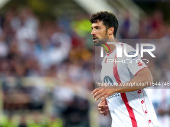 Pablo Mari' of AC Monza looks on during the Serie A Enilive match between ACF Fiorentina and AC Monza at Stadio Artemio Franchi on September...