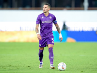 Cristiano Biraghi of ACF Fiorentina during the Serie A Enilive match between ACF Fiorentina and AC Monza at Stadio Artemio Franchi on Septem...