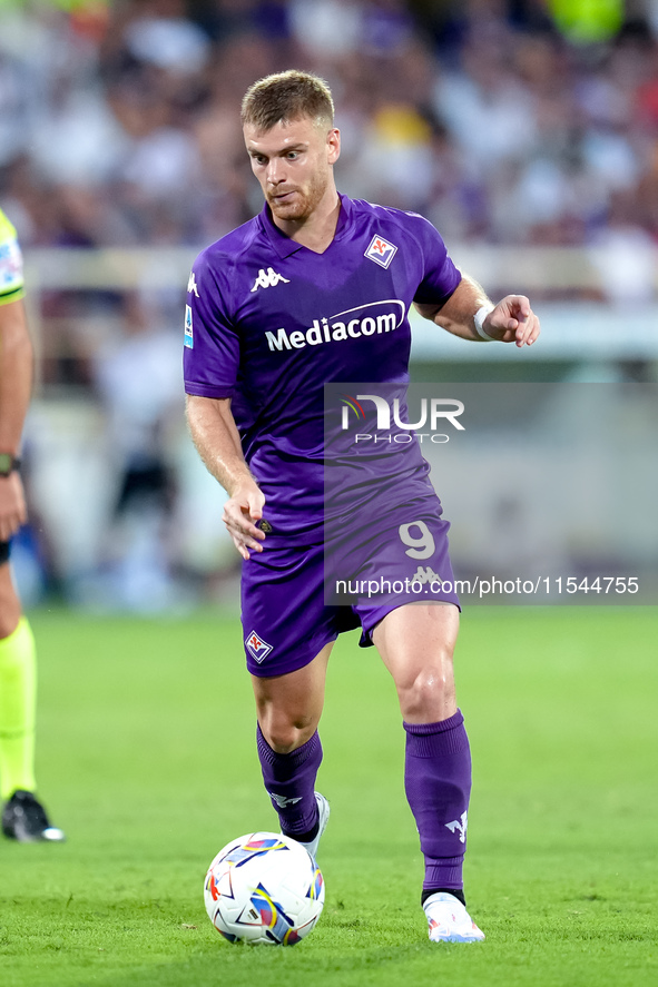 Lucas Beltran of ACF Fiorentina during the Serie A Enilive match between ACF Fiorentina and AC Monza at Stadio Artemio Franchi on September...