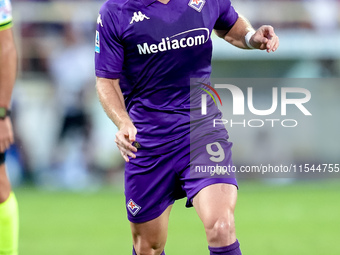 Lucas Beltran of ACF Fiorentina during the Serie A Enilive match between ACF Fiorentina and AC Monza at Stadio Artemio Franchi on September...