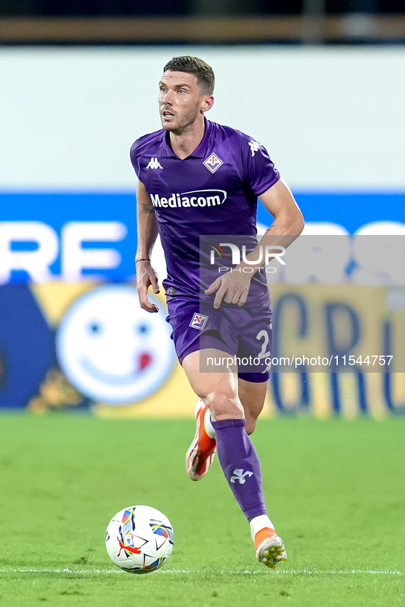 Robin Gosens of ACF Fiorentina in action during the Serie A Enilive match between ACF Fiorentina and AC Monza at Stadio Artemio Franchi on S...