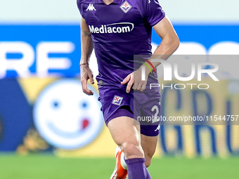 Robin Gosens of ACF Fiorentina in action during the Serie A Enilive match between ACF Fiorentina and AC Monza at Stadio Artemio Franchi on S...