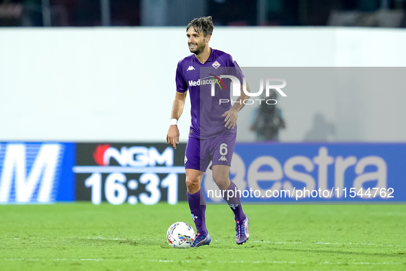 Luca Ranieri of ACF Fiorentina during the Serie A Enilive match between ACF Fiorentina and AC Monza at Stadio Artemio Franchi on September 0...